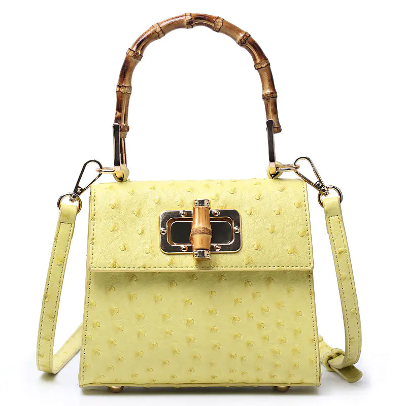 Trapezoid Bamboo Handbag