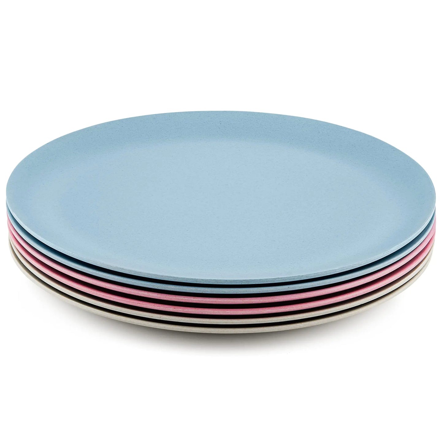 8 Inch Bamboo Plates - Set of 6