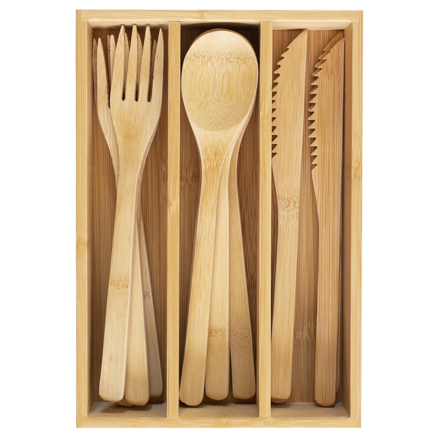 Totally Bamboo 12-Piece Reusable Set (Dishwasher Safe)