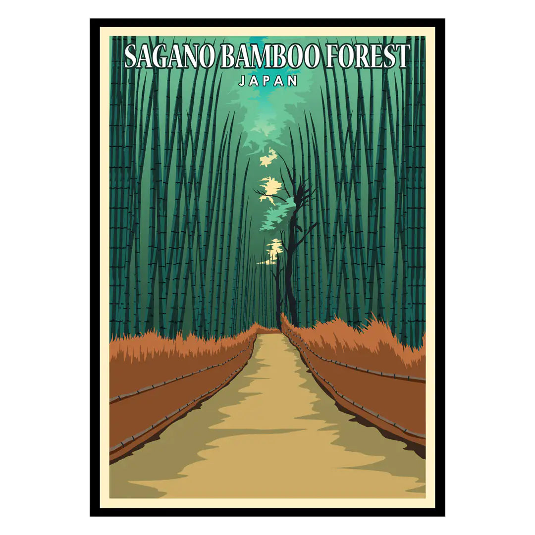 Sagano Bamboo Forest Poster