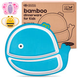 Bamboo Kids Divided Plates – 1pc Cute Whale