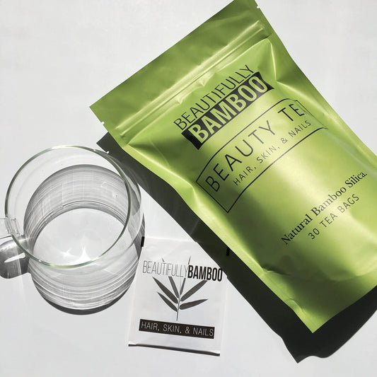 Silica Rich Bamboo Tea for Hair, Skin, Nails (30 Filter Paper Bags)