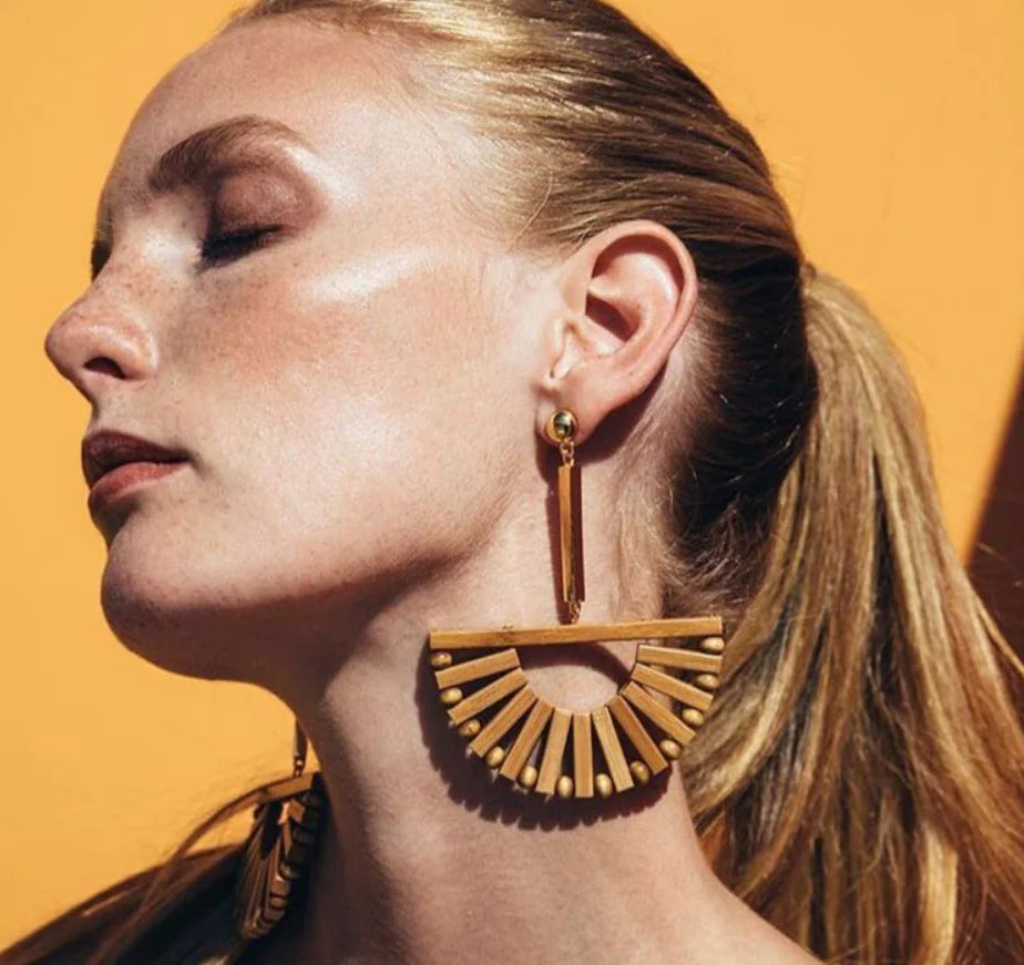 Hollow Bamboo Earrings
