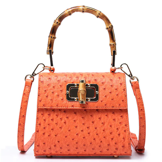 Trapezoid Bamboo Handbag
