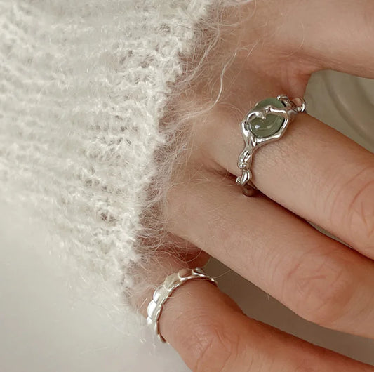 Jade Bamboo Ring