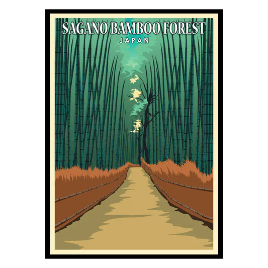 Sagano Bamboo Forest Poster